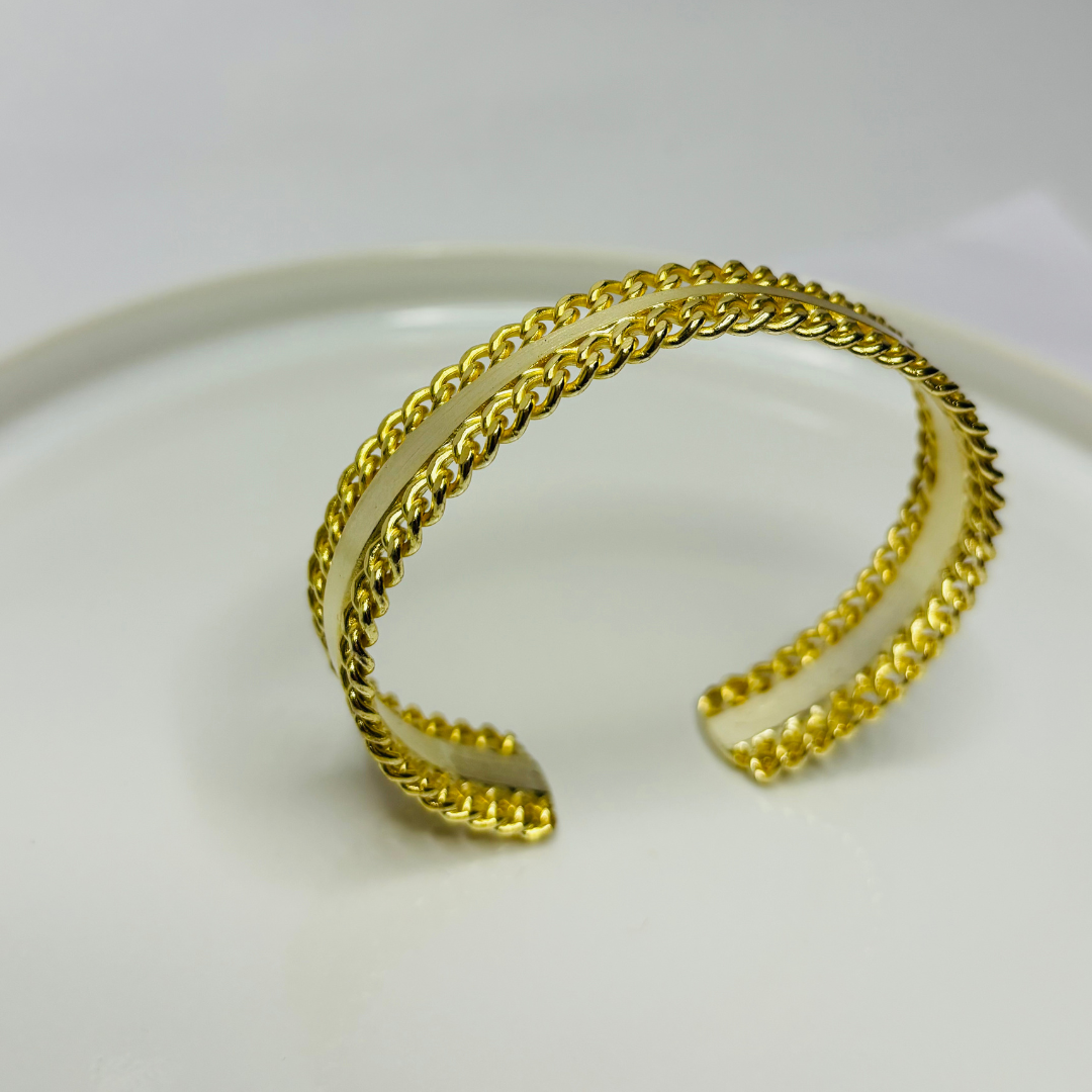 DOUBLE CHAIN CUFF